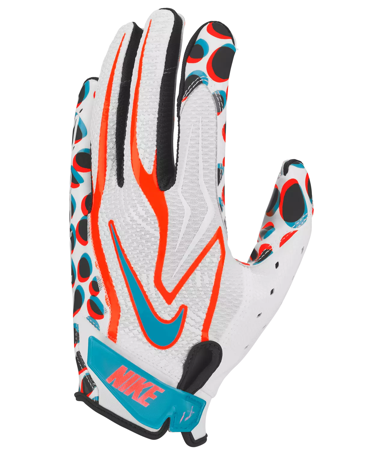 Nike Vapor Jet 9.0 Football Gloves - White/Crimson | Hibbett